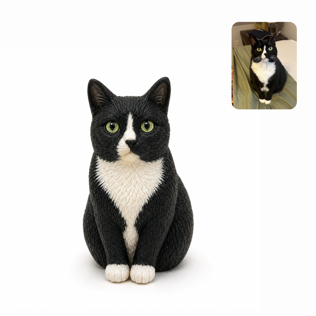 Custom Pet Polymer Clay Sculpture – Handmade 3D Pet Figurine
