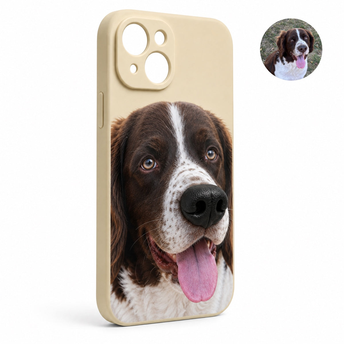 Custom Pet Portrait 3D Silicone Nose Phone Case