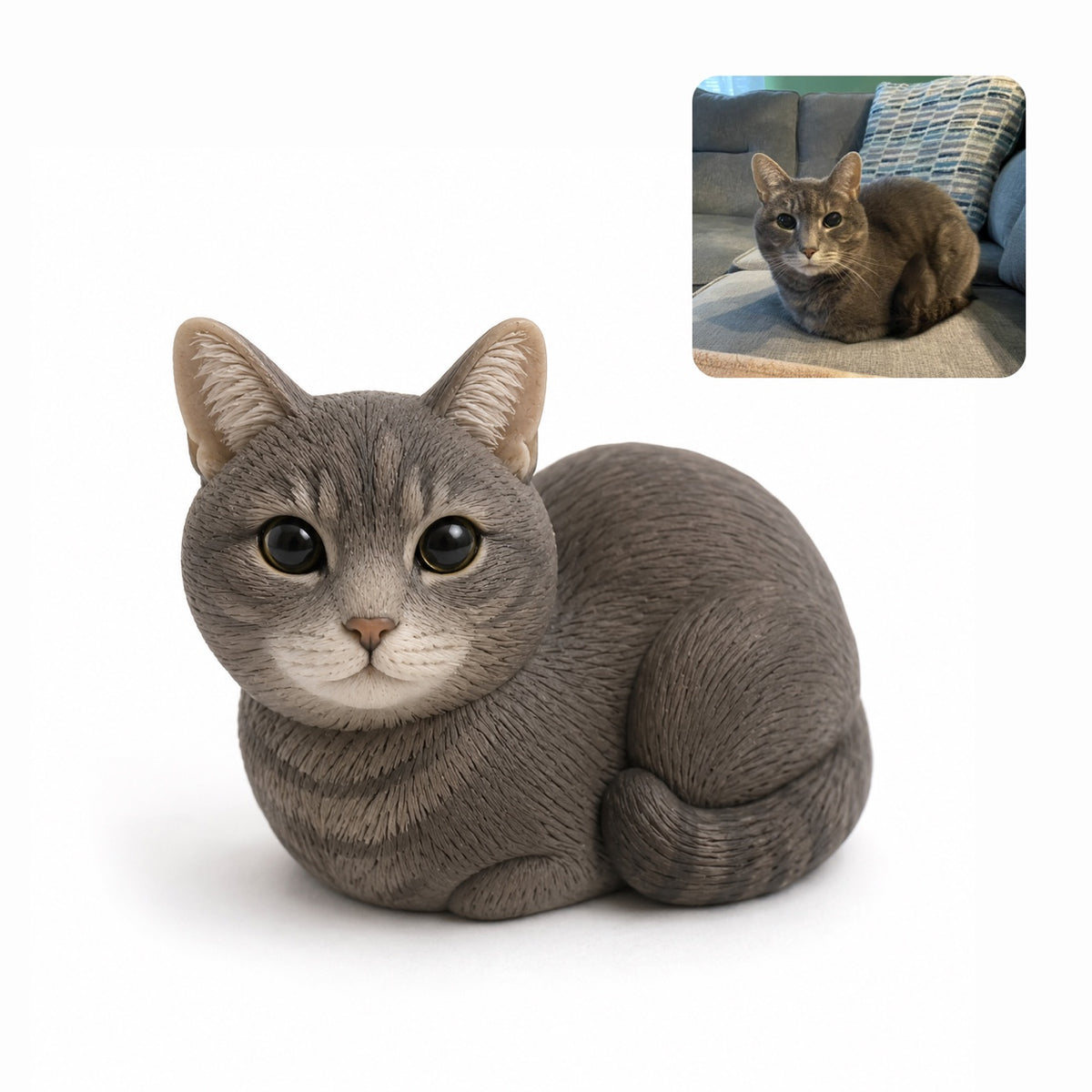 Custom Pet Polymer Clay Sculpture – Handmade 3D Pet Figurine