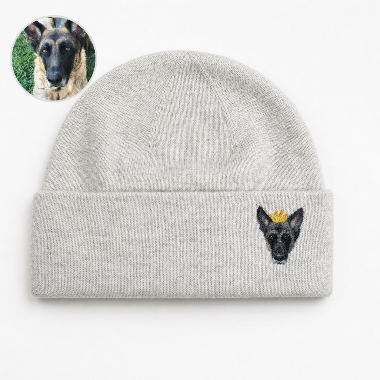 Custom Needle Felted Pet Portrait Hat | Hand-Felted Needle Art Hat