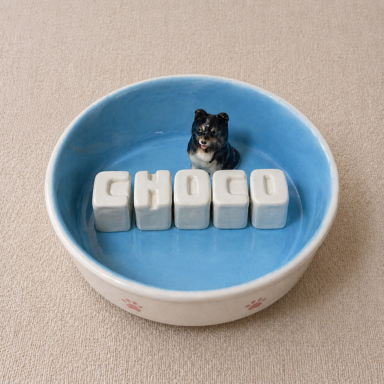 Personalized Pet Bowl with Custom Name, Handmade Ceramic Dog & Cat Bowl, Custom Pet Photo Gift, Unique Pet Lover Keepsake
