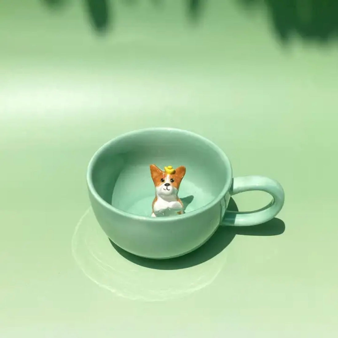 Colorful 3D Pet Mug – Custom Dog or Cat Inside | 6 Dopamine Colors | 1 or 2 Pets | 350ml Ceramic Cup