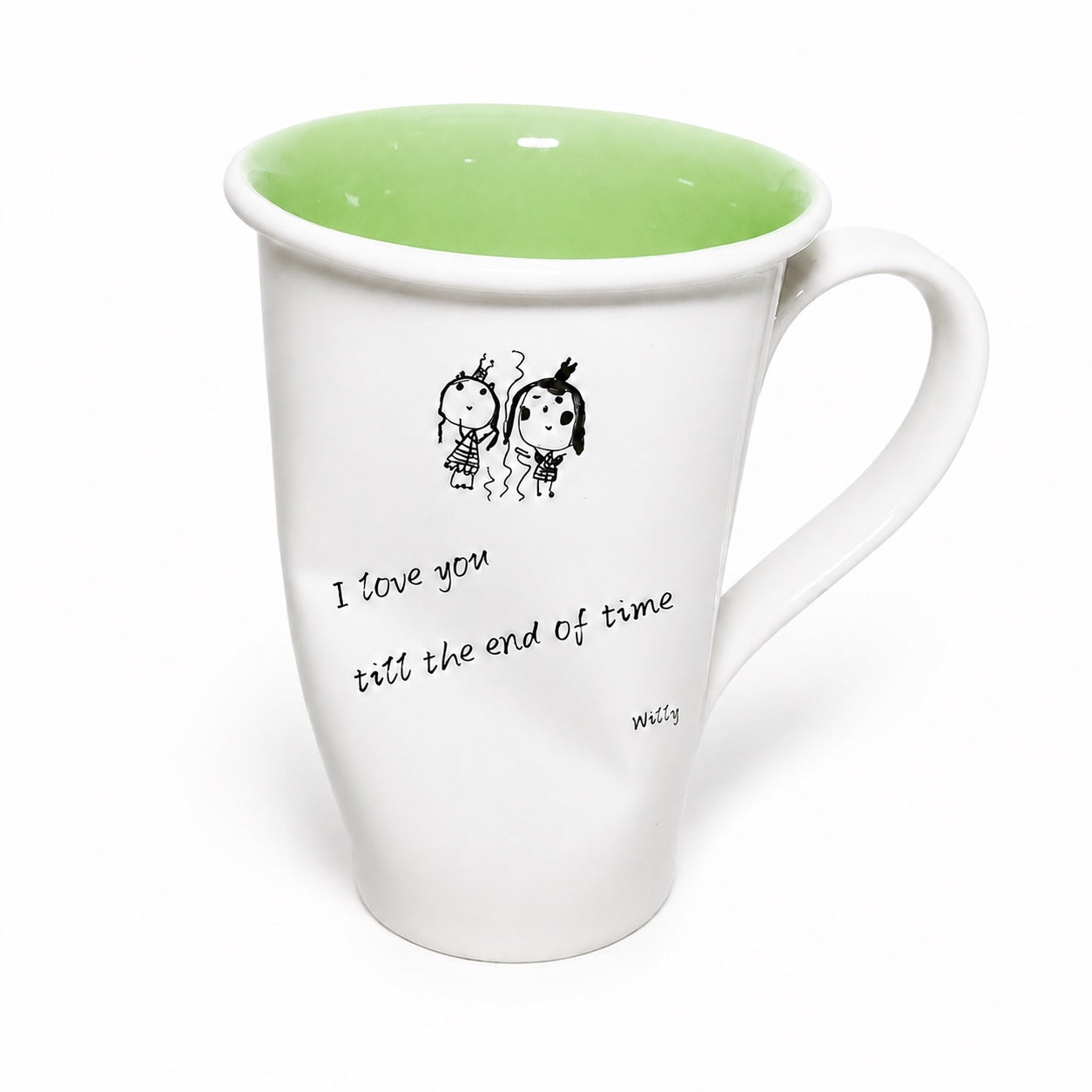Custom Handwritten Letter Ceramic Mug – Personalized Handwriting & Artwork