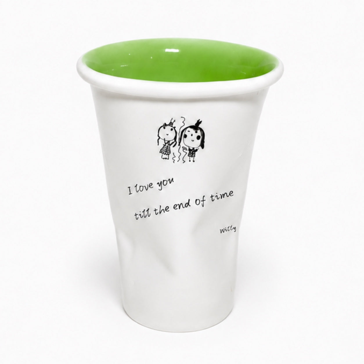 Custom Handwritten Letter Ceramic Mug – Personalized Handwriting & Artwork