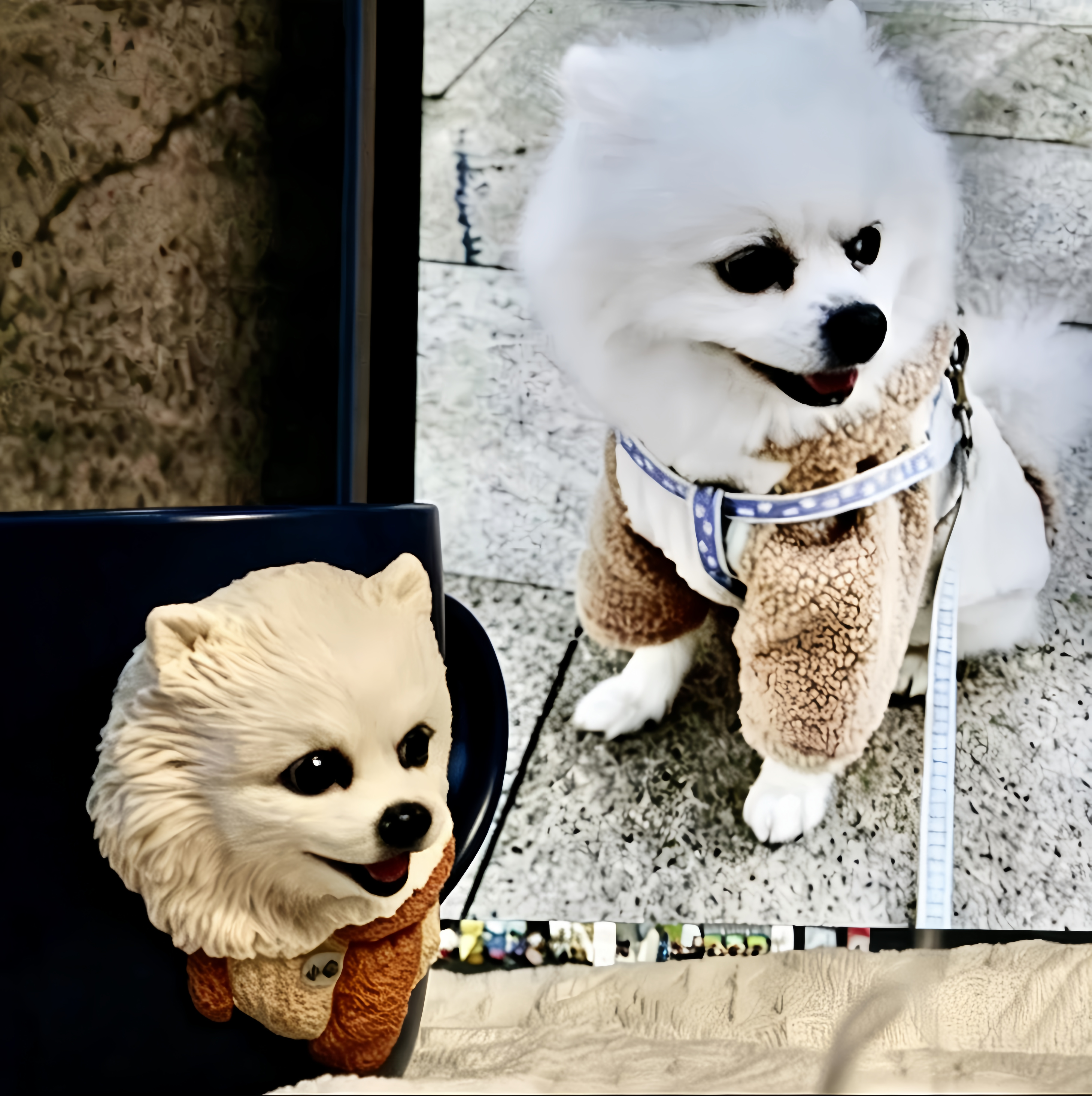 Customized polymer clay pet mug