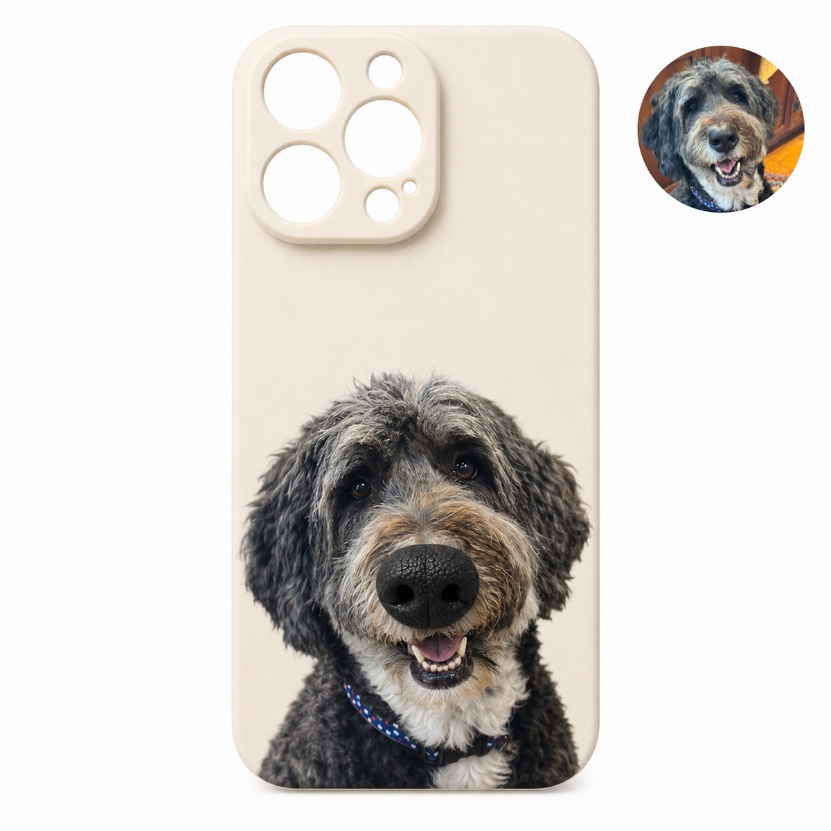 Custom Pet Portrait 3D Silicone Nose Phone Case