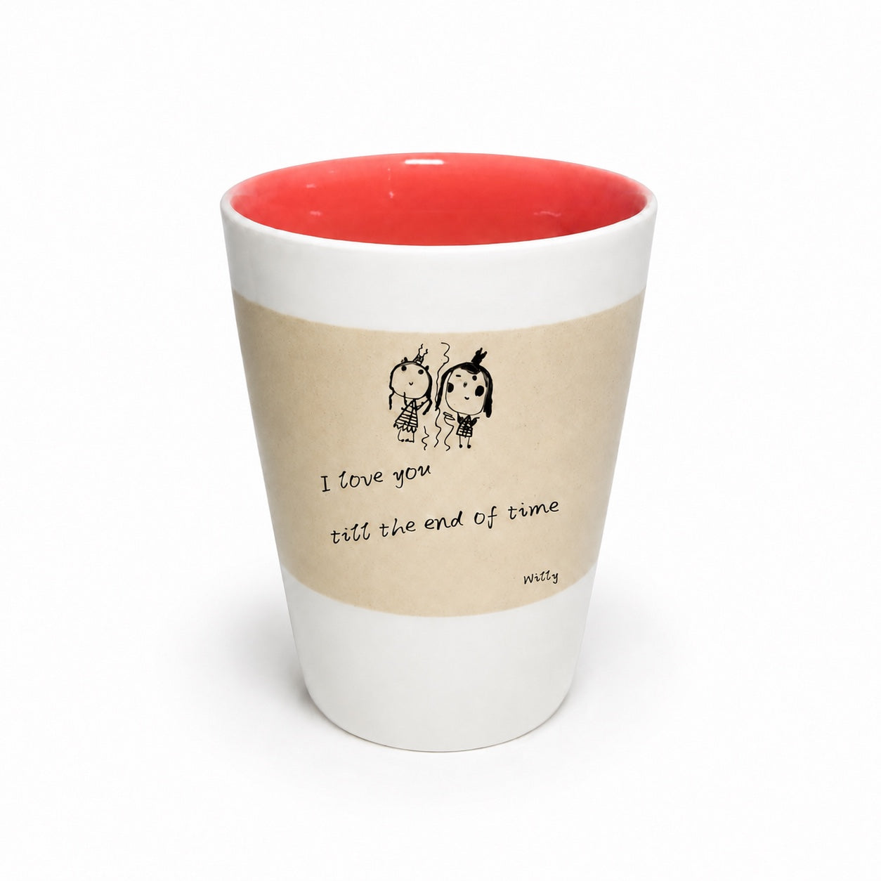 Custom Handwritten Letter Ceramic Mug – Personalized Handwriting & Artwork