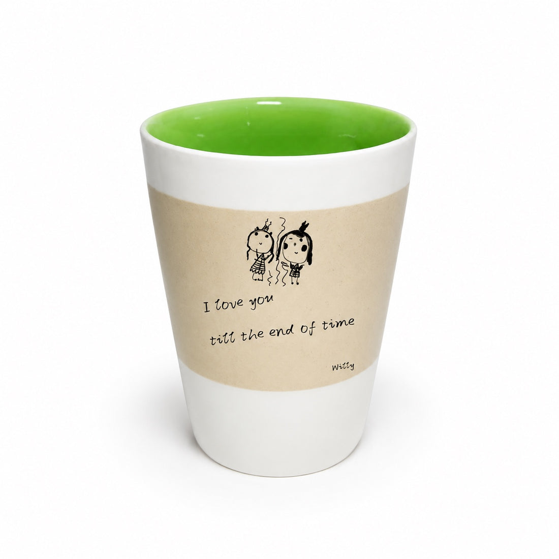 Custom Handwritten Letter Ceramic Mug – Personalized Handwriting & Artwork