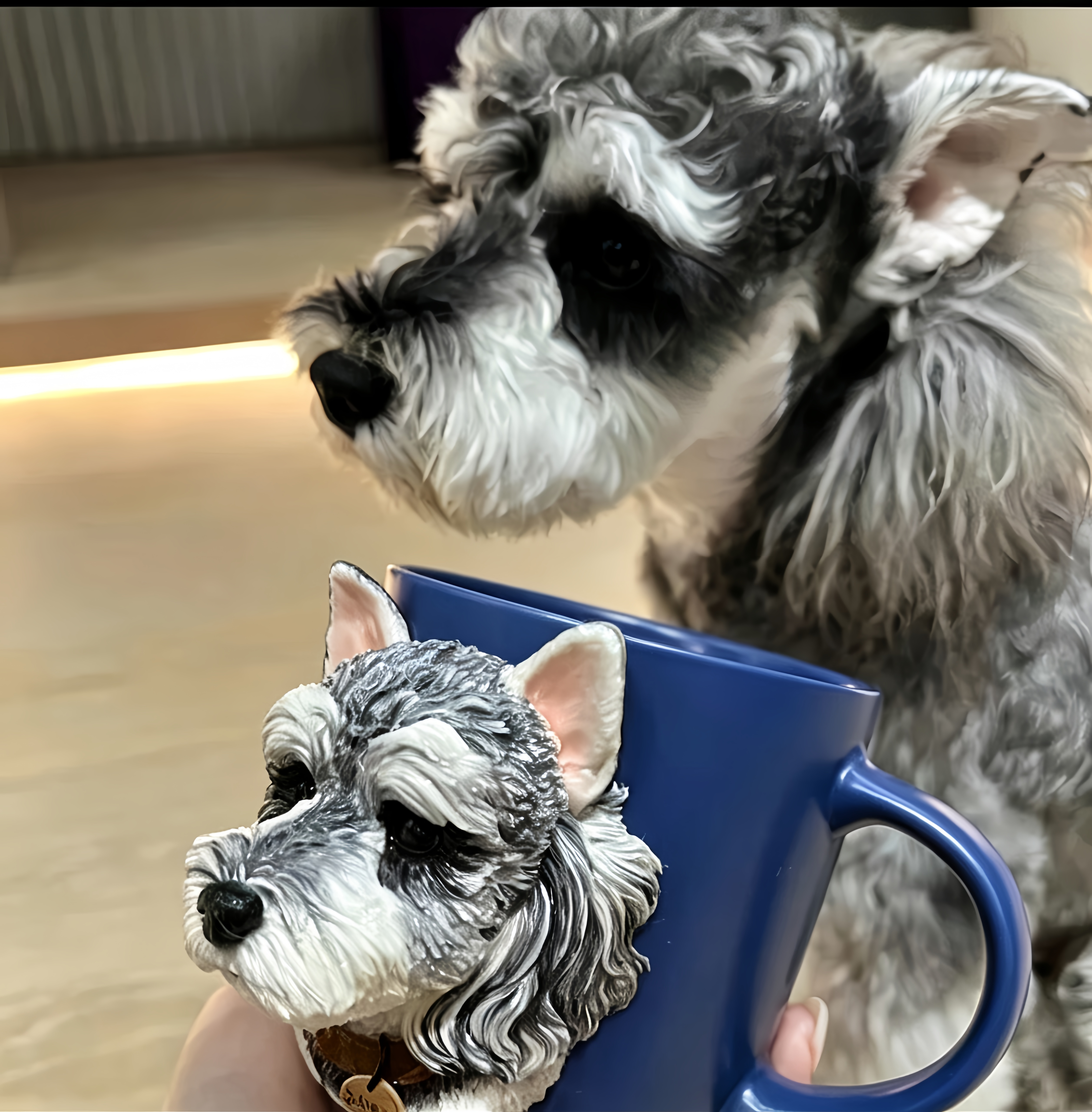 Customized polymer clay pet mug