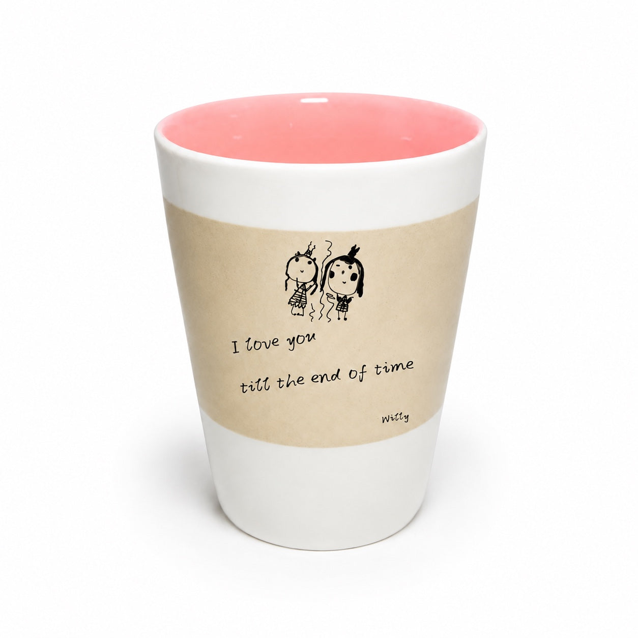Custom Handwritten Letter Ceramic Mug – Personalized Handwriting & Artwork