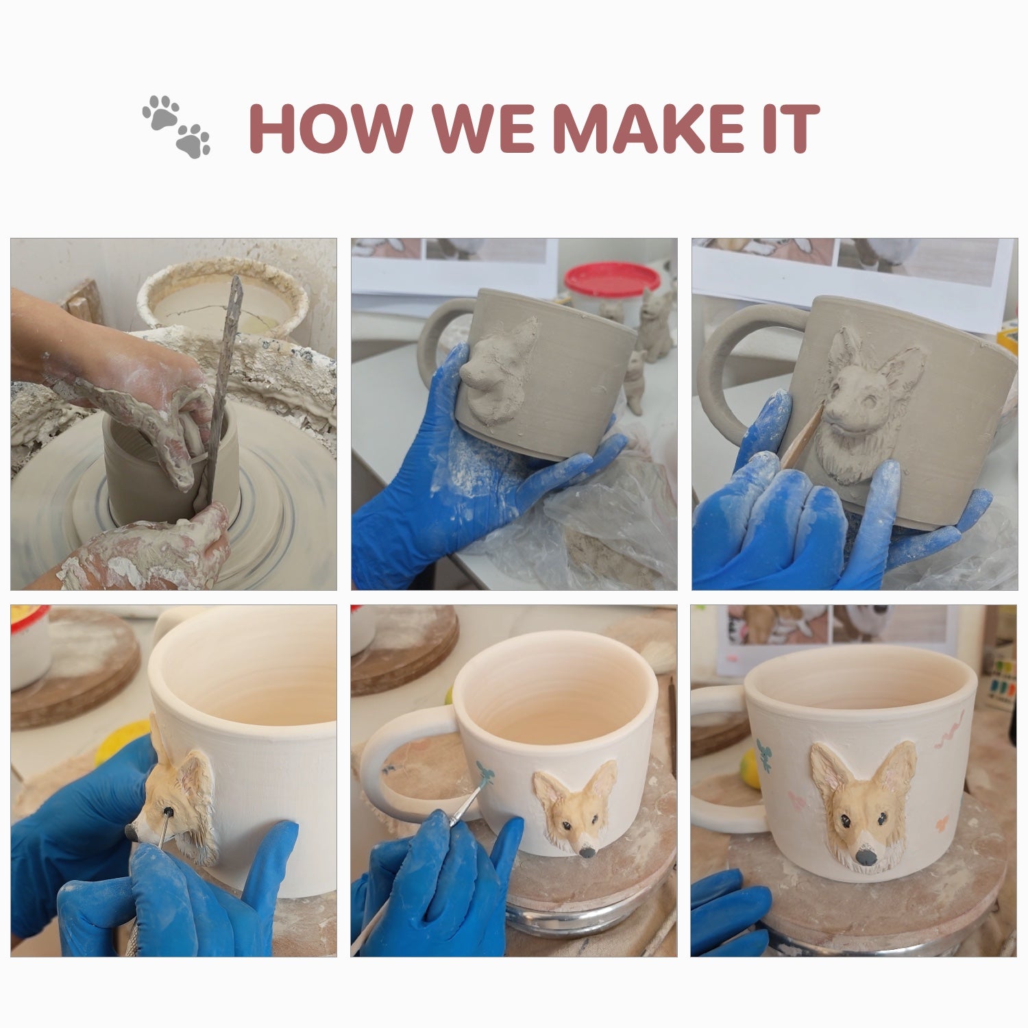 Custom Pet 3D Head Mug – Personalized Dog & Cat Ceramic Coffee Mug