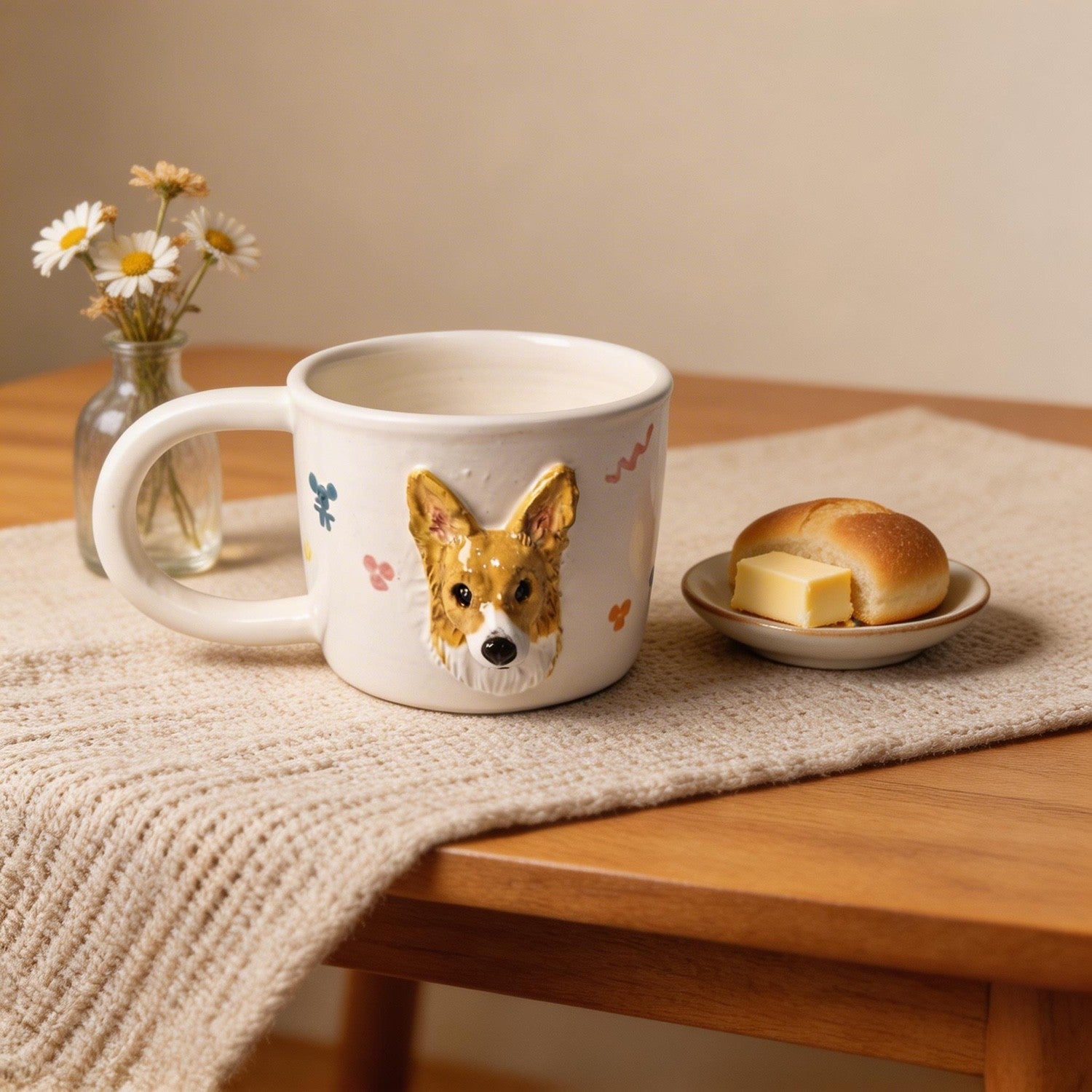 Custom Pet 3D Head Mug – Personalized Dog & Cat Ceramic Coffee Mug