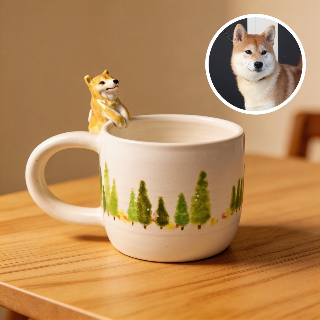 Custom Pet 3D Hanging Mug – Personalized Pet Ceramic Cup