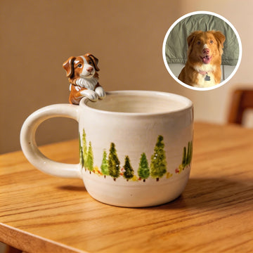 Custom Pet 3D Hanging Mug – Personalized Pet Ceramic Cup
