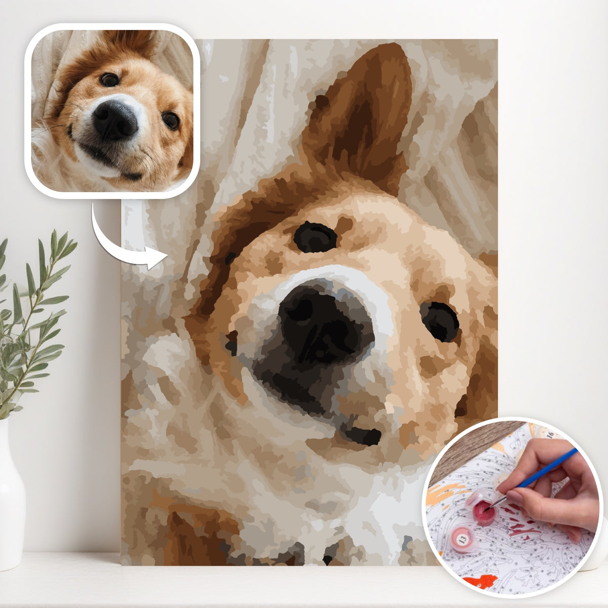 Paint My Pet by Numbers - Personalized Pet Portraits