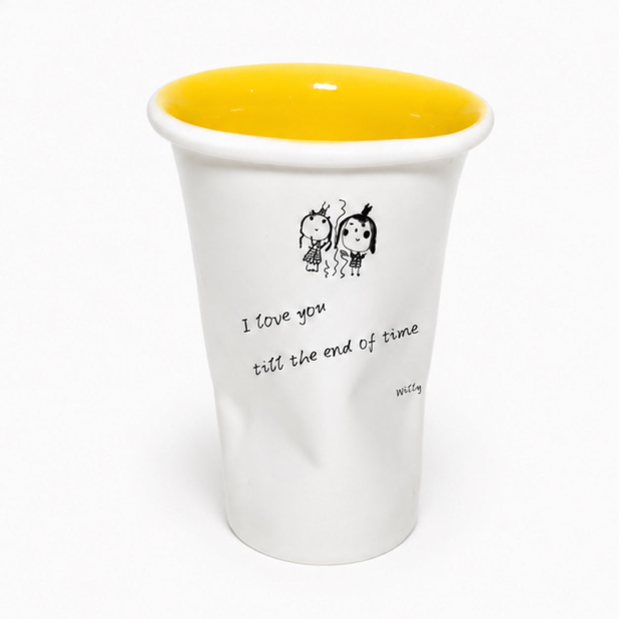 Custom Handwritten Letter Ceramic Mug – Personalized Handwriting & Artwork