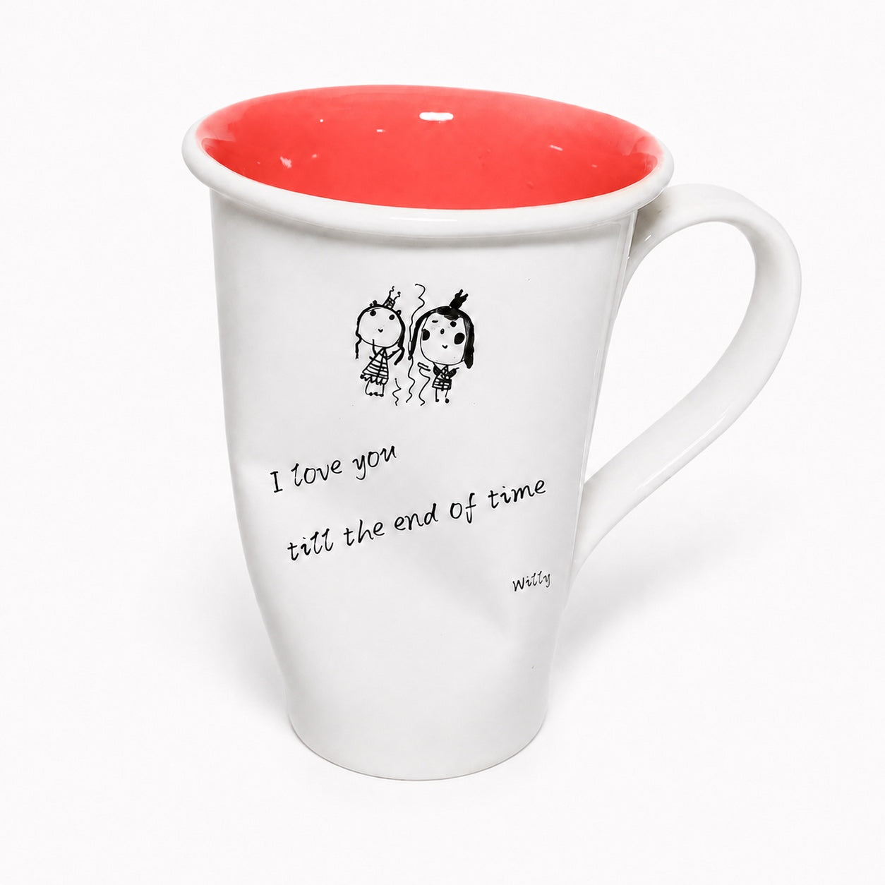 Custom Handwritten Letter Ceramic Mug – Personalized Handwriting & Artwork