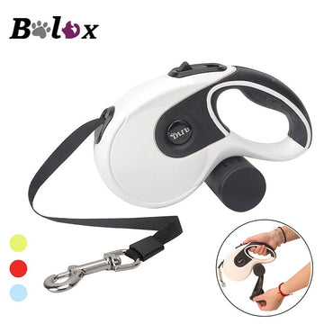 5M Retractable Dog Leashes Automatic Extending Nylon Walking Pet Dog Lead Leash 