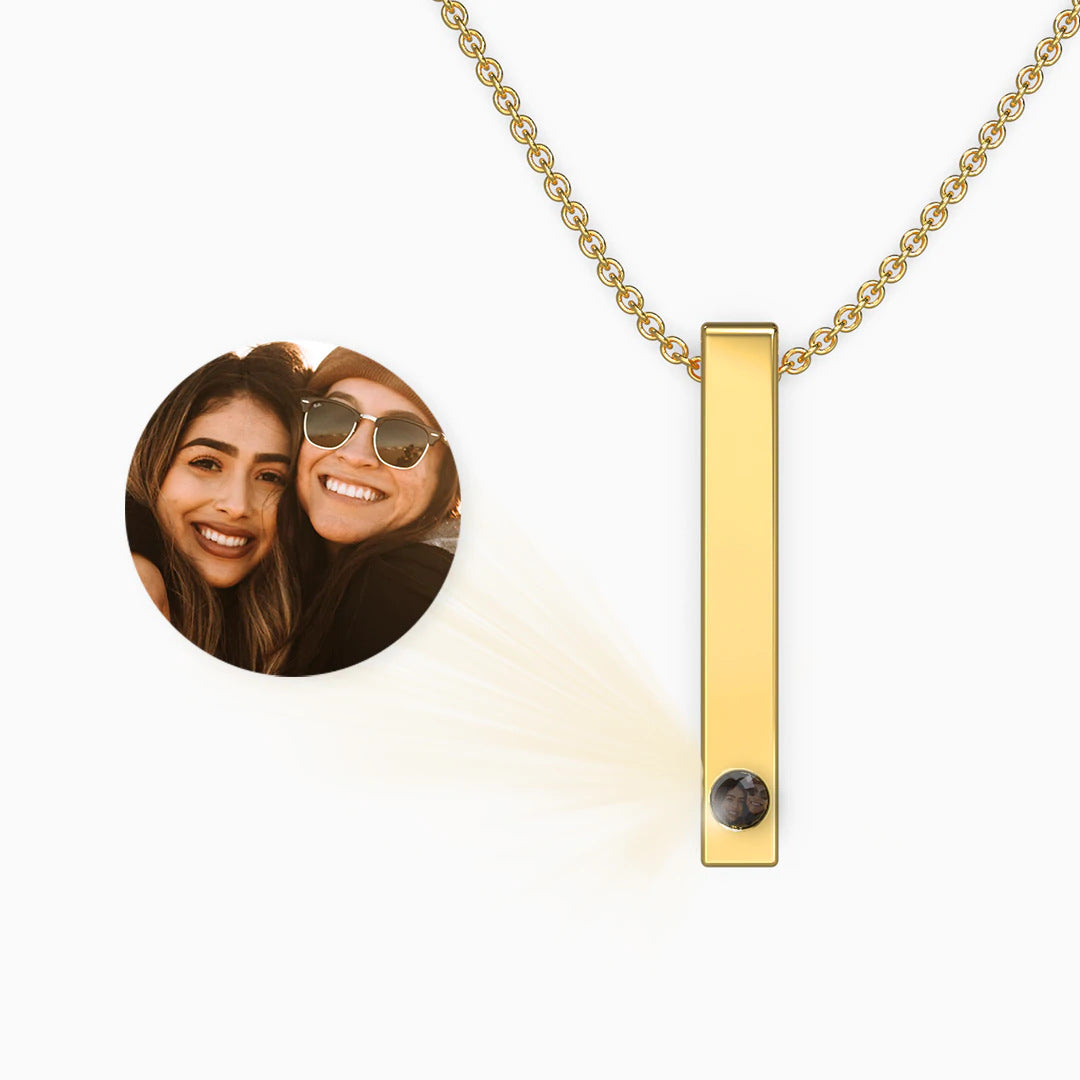 Handmade Personalized Projection Pillar Necklace