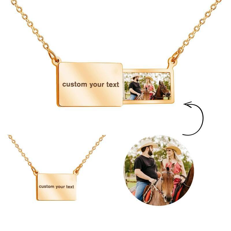 Personalized Envelope Projection Necklace