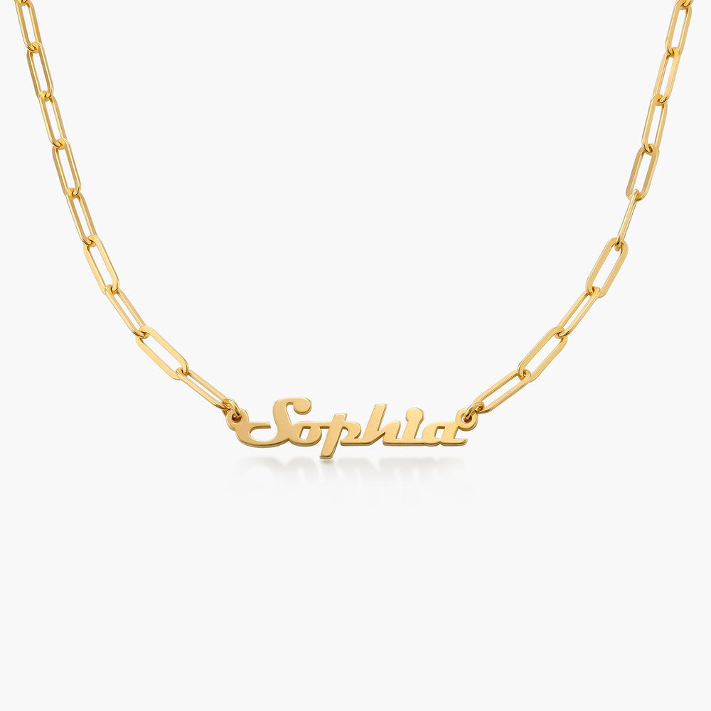 Handmade Full Silver Vintage Name Necklace